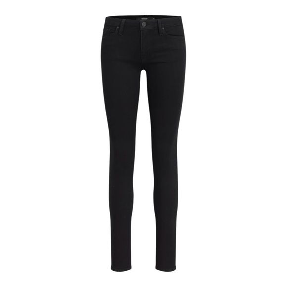 Hudson Krista Ankle Supper Skinny Jeans, size 30, color is dark black. - Picture 1 of 14